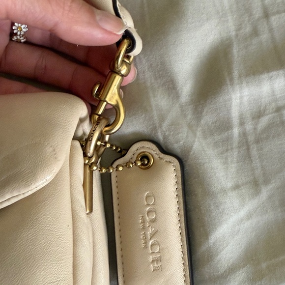 COACH Pillow Tabby Shoulder Bag 18, Cream - Picture 4 of 10